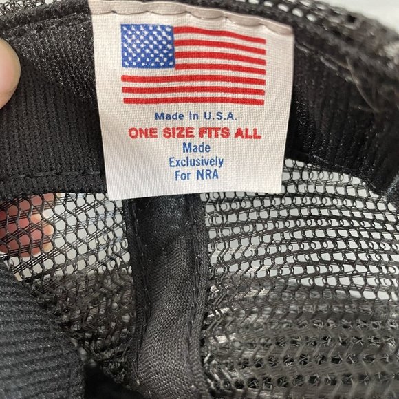 Vintage NRA Scrambled‎ Eggs Patch Mesh Snapback Trucker Hat Cap USA - Picture 5 of 6
